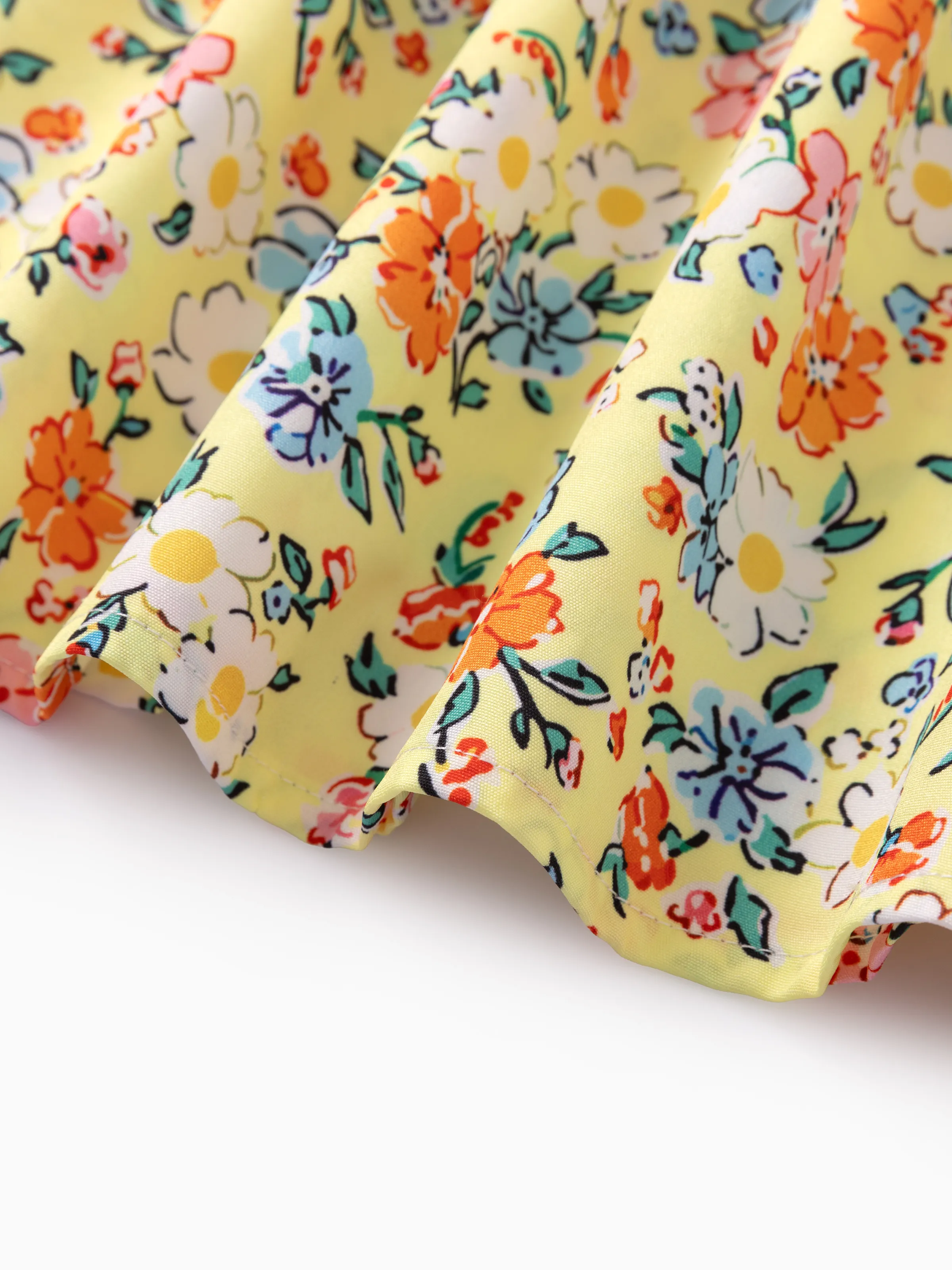 Fresh Market Baby Girl Multi-Floral Print Dress Yellow - Image 5