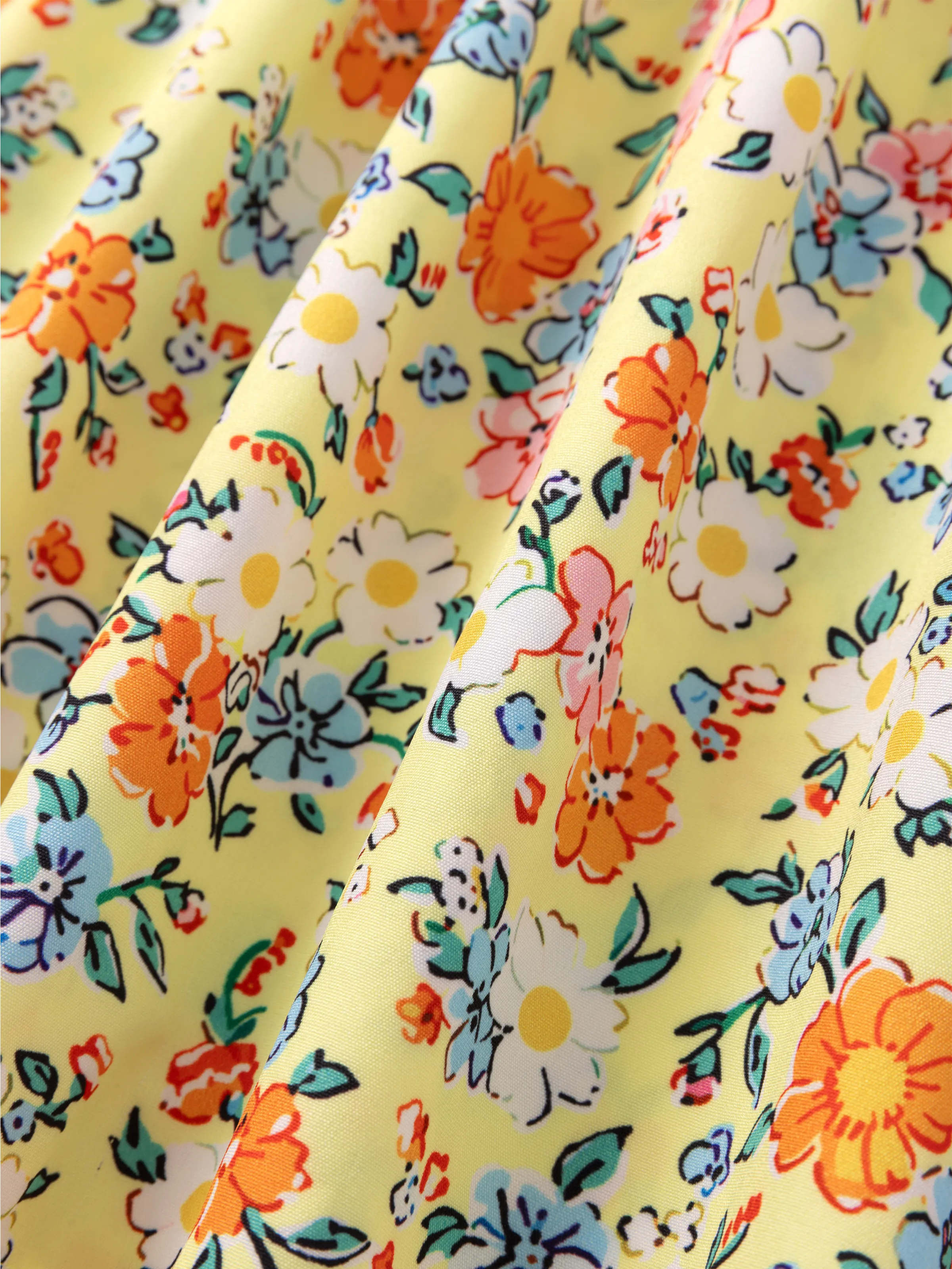 Fresh Market Baby Girl Multi-Floral Print Dress Yellow - Image 6