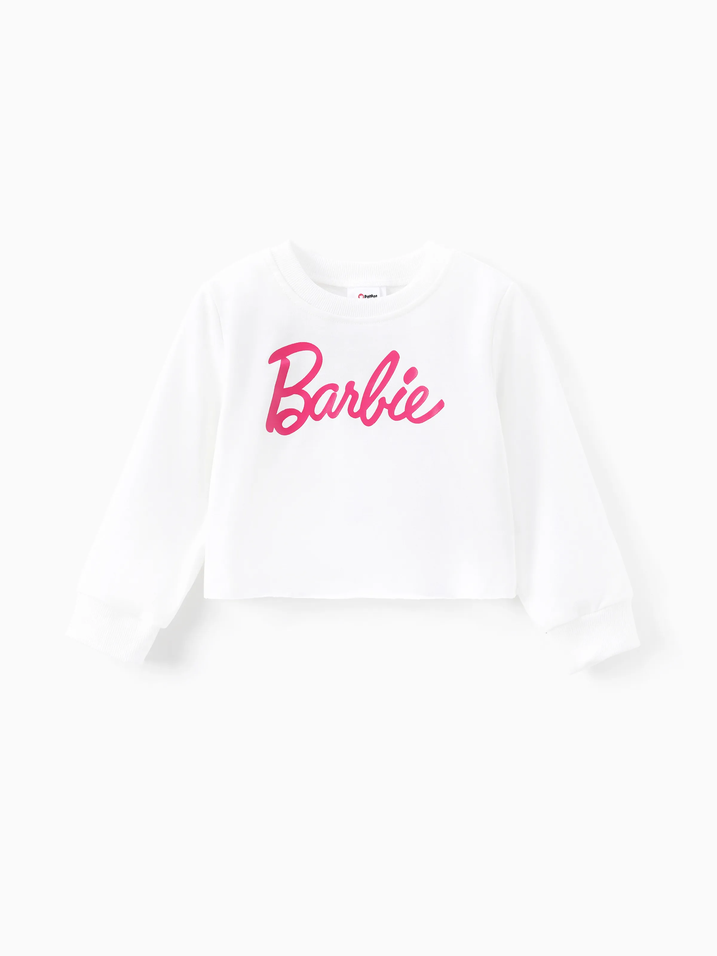 Barbie Toddler Girl 1pc Long-sleeve T-shirt or Tulle Skirt Set White