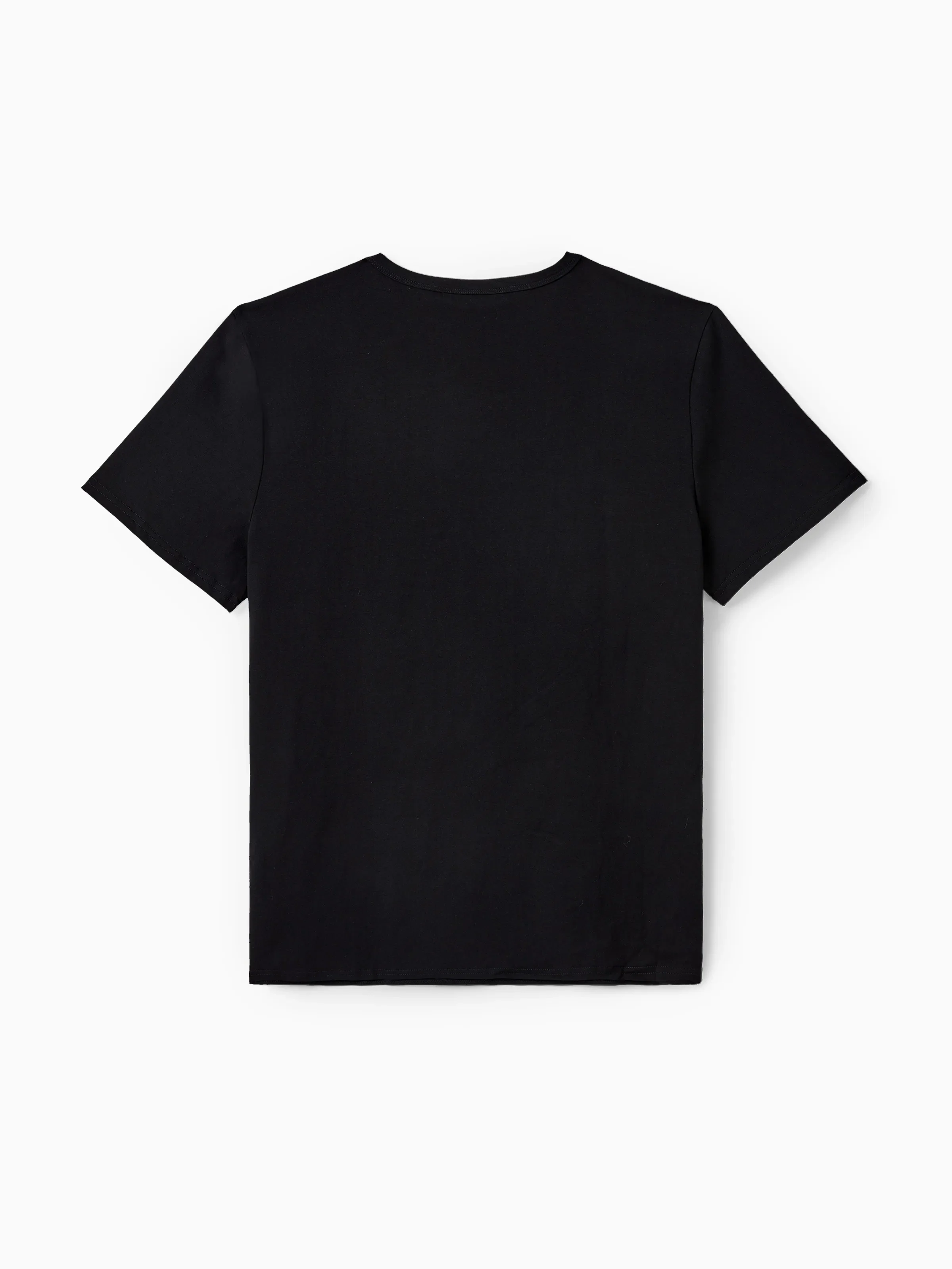 Daddy & Son Floral Panel T-shirt Sets Black - Image 4