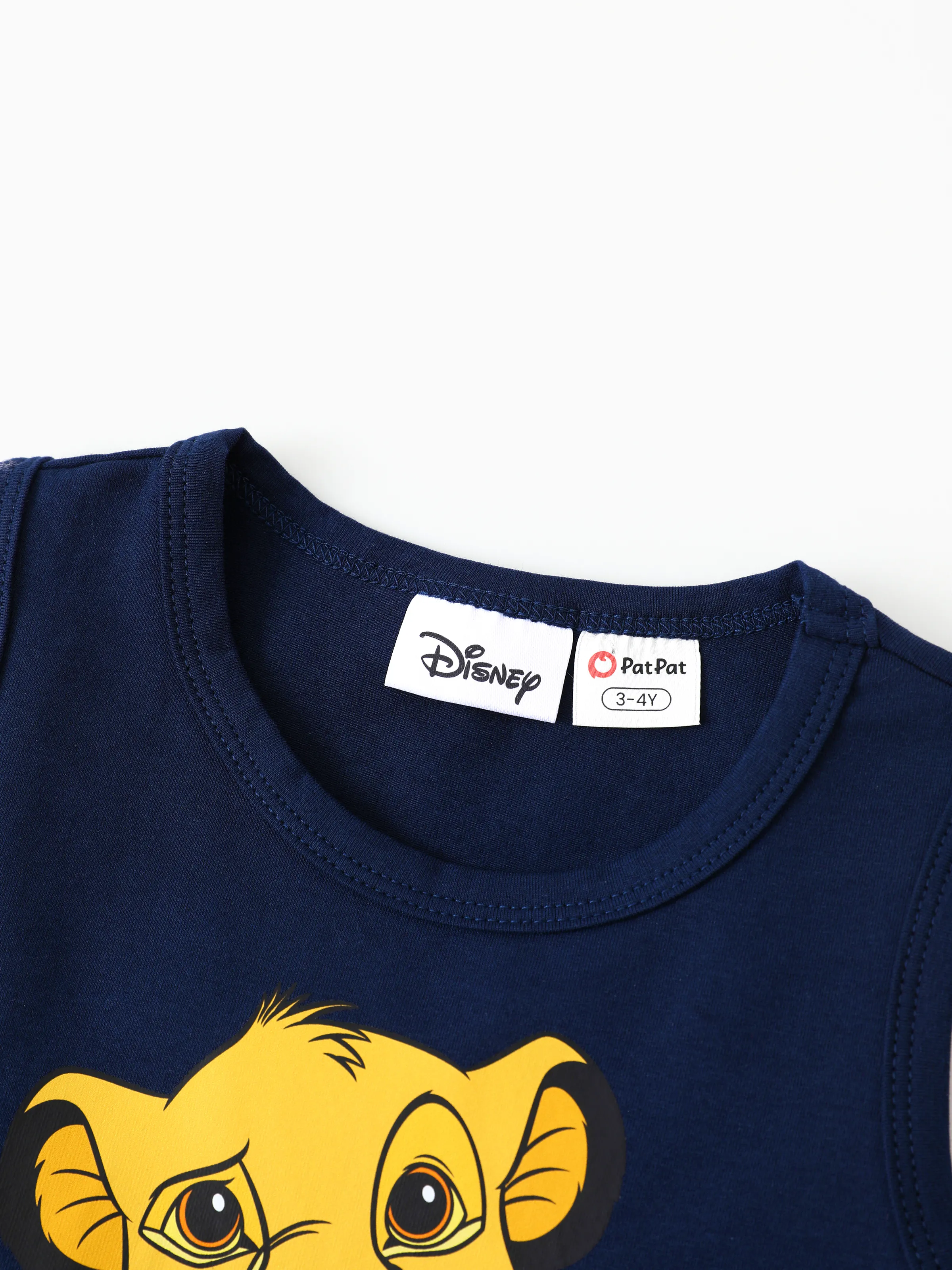Disney Lion King Daddy & Daughter Simba Palm Leaf Pattern Colorblock Dress/Top/Romper Dark Blue - Image 10