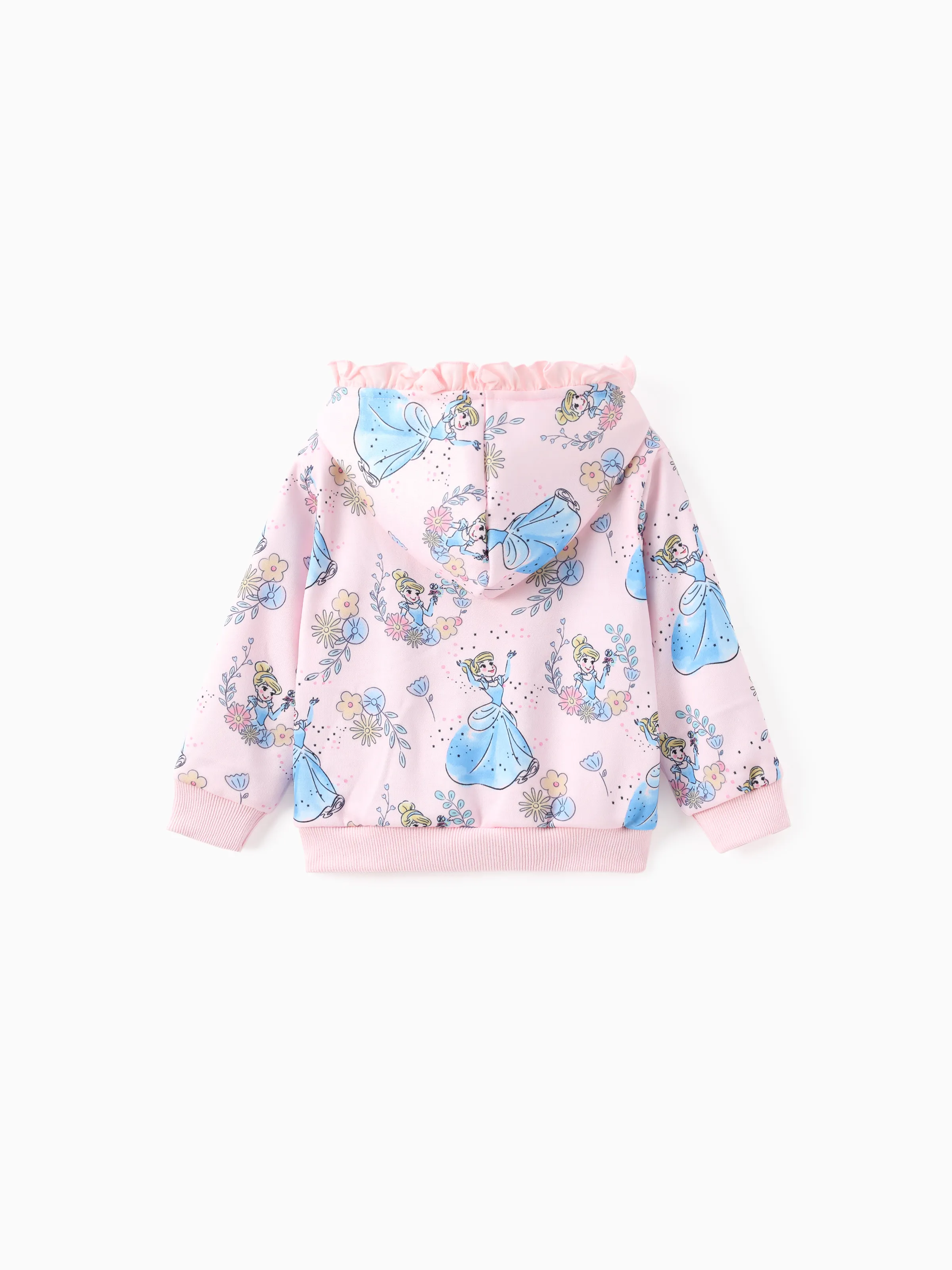 Disney Princess Baby/Toddler Girl Cinderella Floral Pattern Ruffled Hooded Jacket
Pink - Image 2
