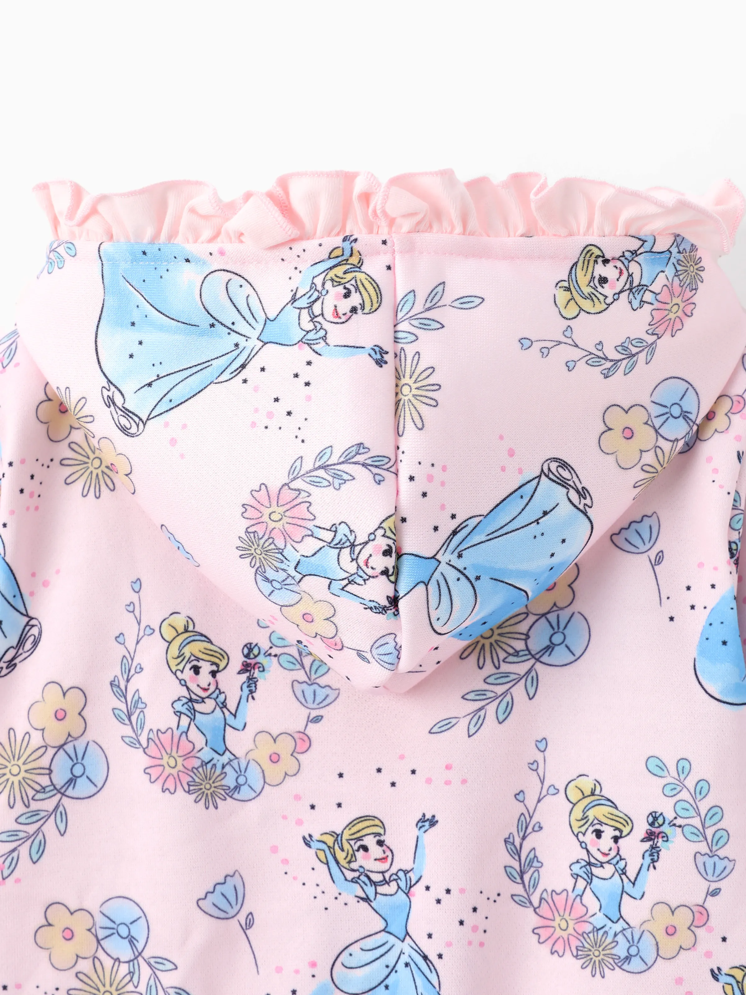 Disney Princess Baby/Toddler Girl Cinderella Floral Pattern Ruffled Hooded Jacket
Pink - Image 3