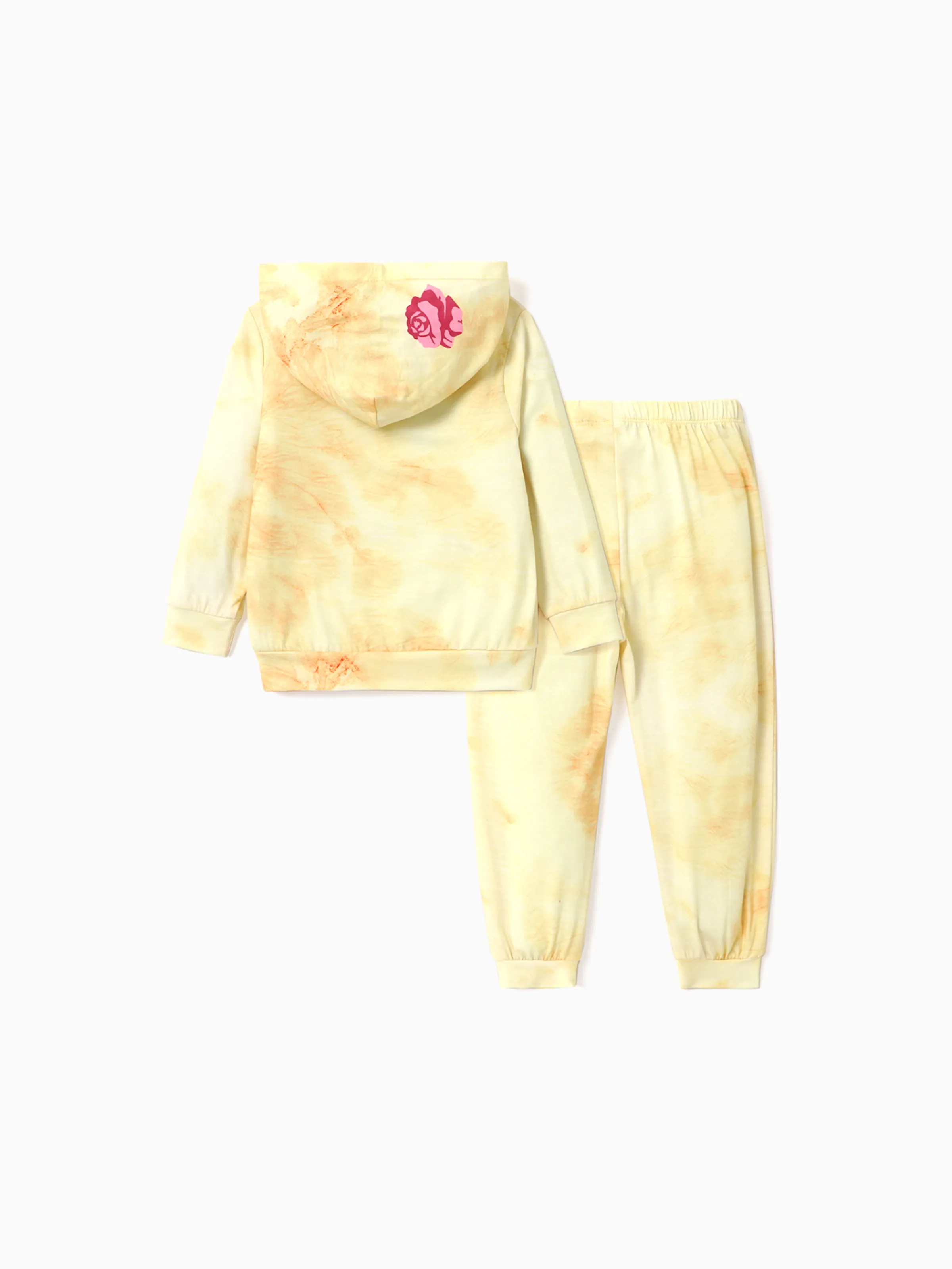 Disney Princess Toddler/Kid Girl 2pcs Belle Print Long-sleeve Top and Pants Set Yellow - Image 2