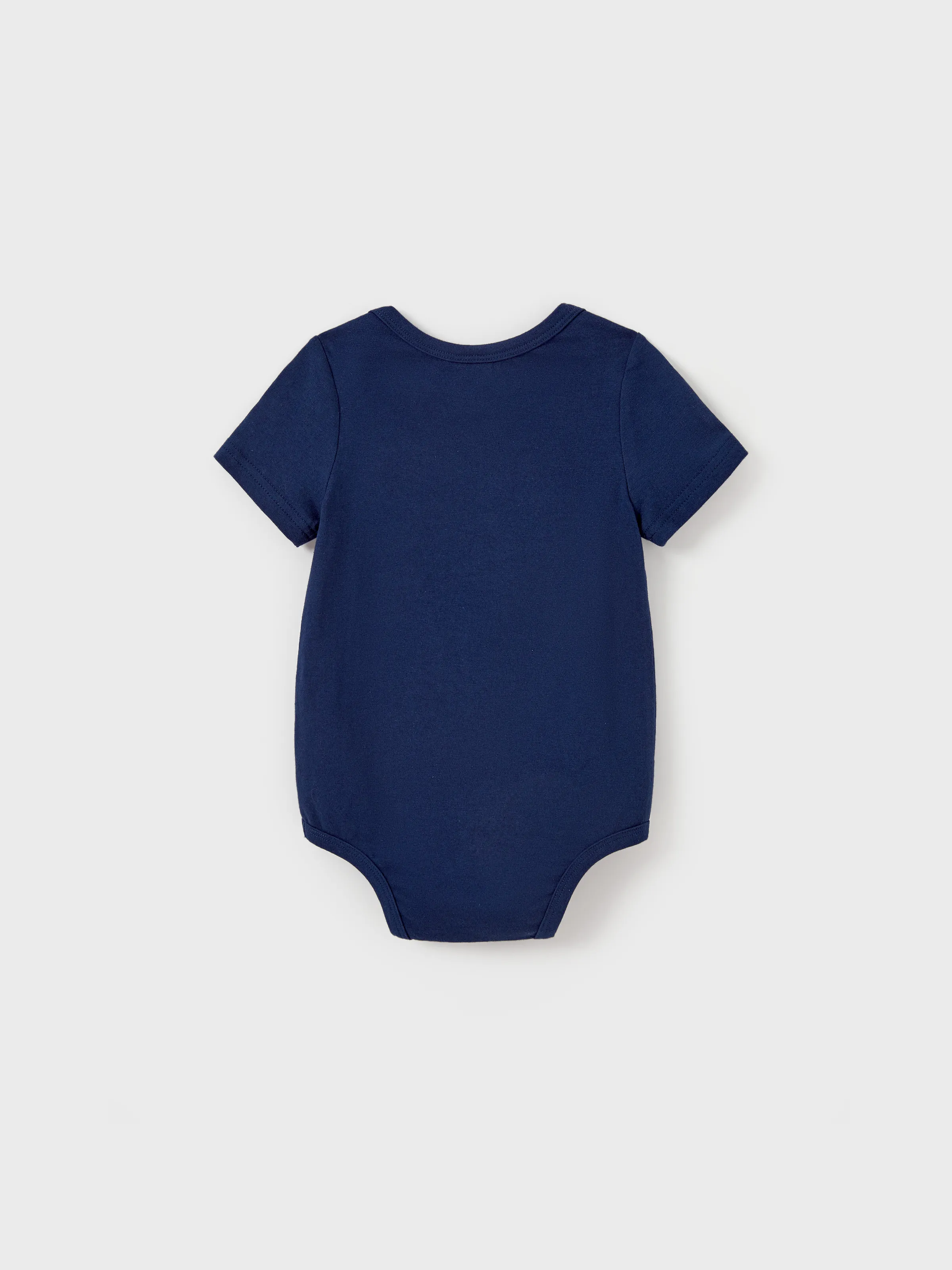 Family Matching Cotton T-Shirt & Dress Set – Sunny Days Palm Print for Dad, Mom, Baby & Toddler, Perfect for Summer Vacations & Family Outings Tibetan blue - Image 14