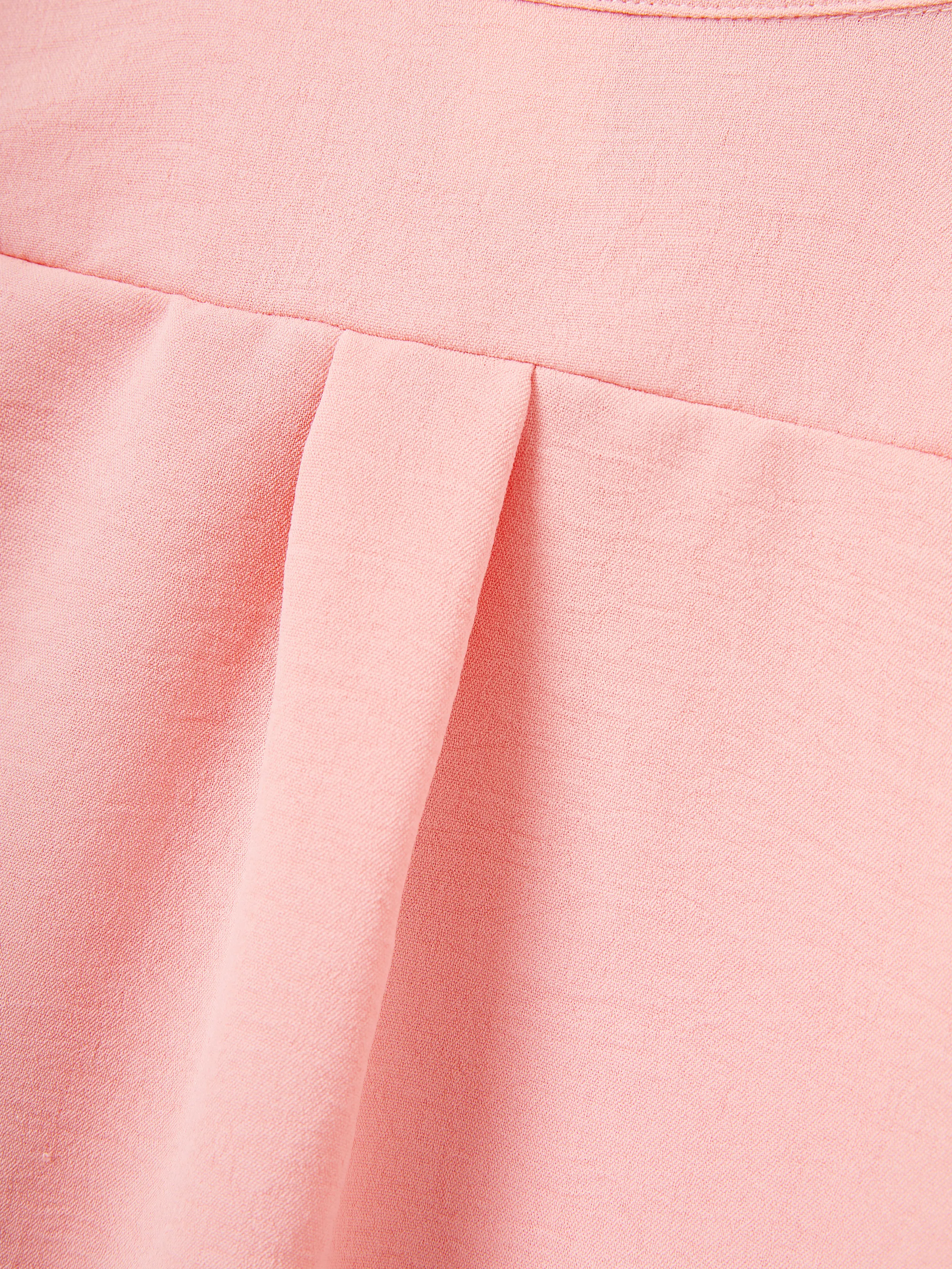 Family Matching Pink Outfits Flower Print Smocked Tie-Back Cotton Dress for Mom & Daughter, Solid Shirts for Dad & Son, Perfect for Summer Family Outings & Photos Mauve Pink - Image 17