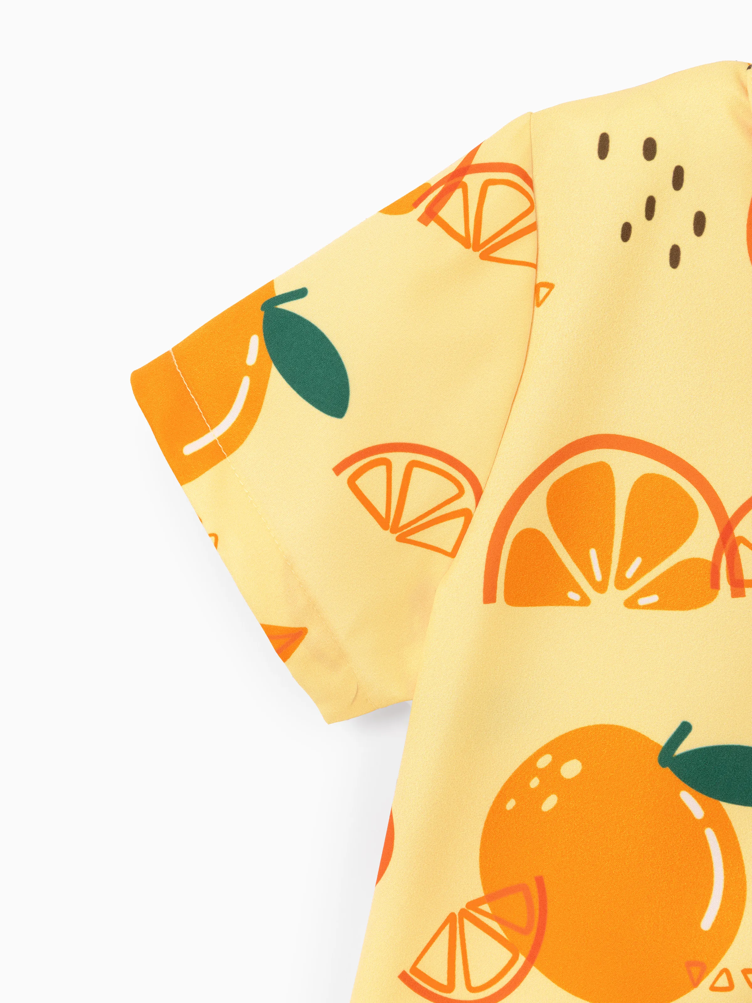 Fresh Market Toddler Boy Orange Shirt & Shorts Set - Image 7