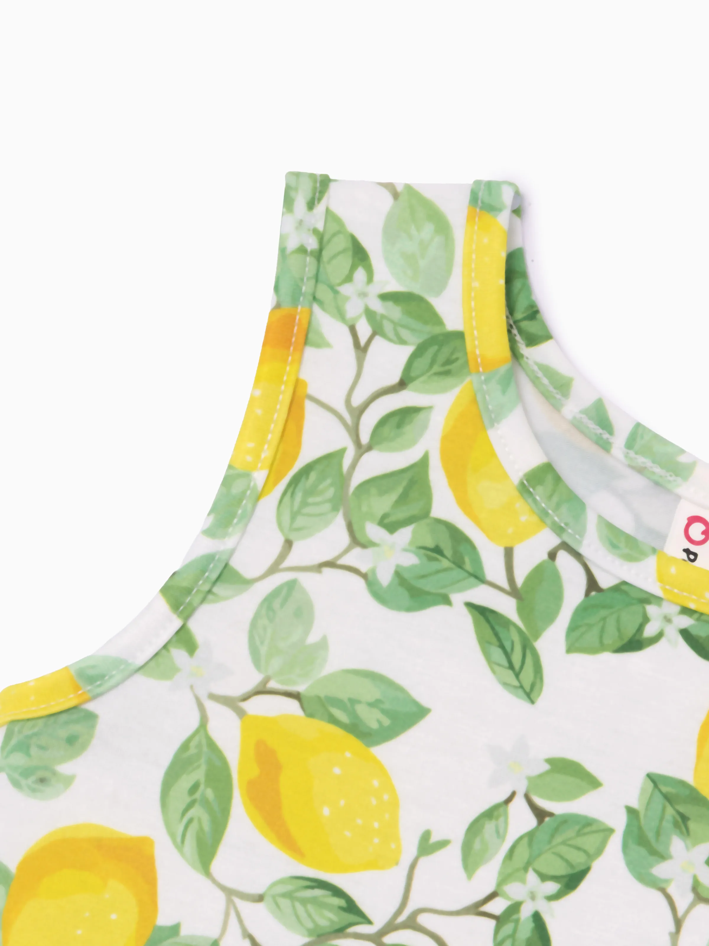 Fresh Market Toddler Girl Lemon Print Dress Yellow - Image 4