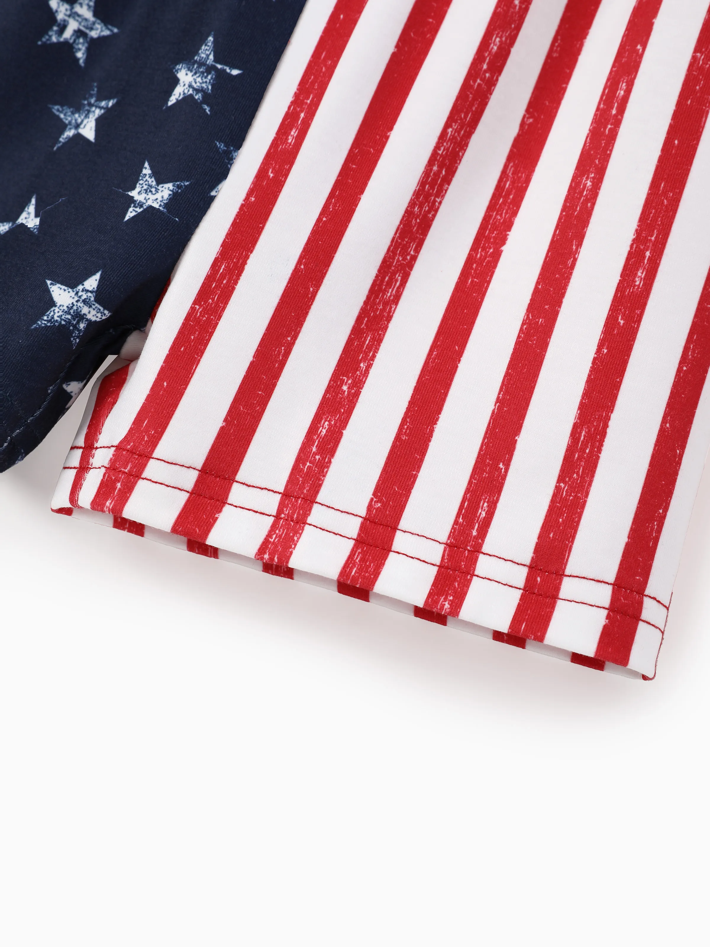 Independence Day Baby Boy 2pcs Patriotic USA Bodysuit with Shorts Sporty Set White - Image 14