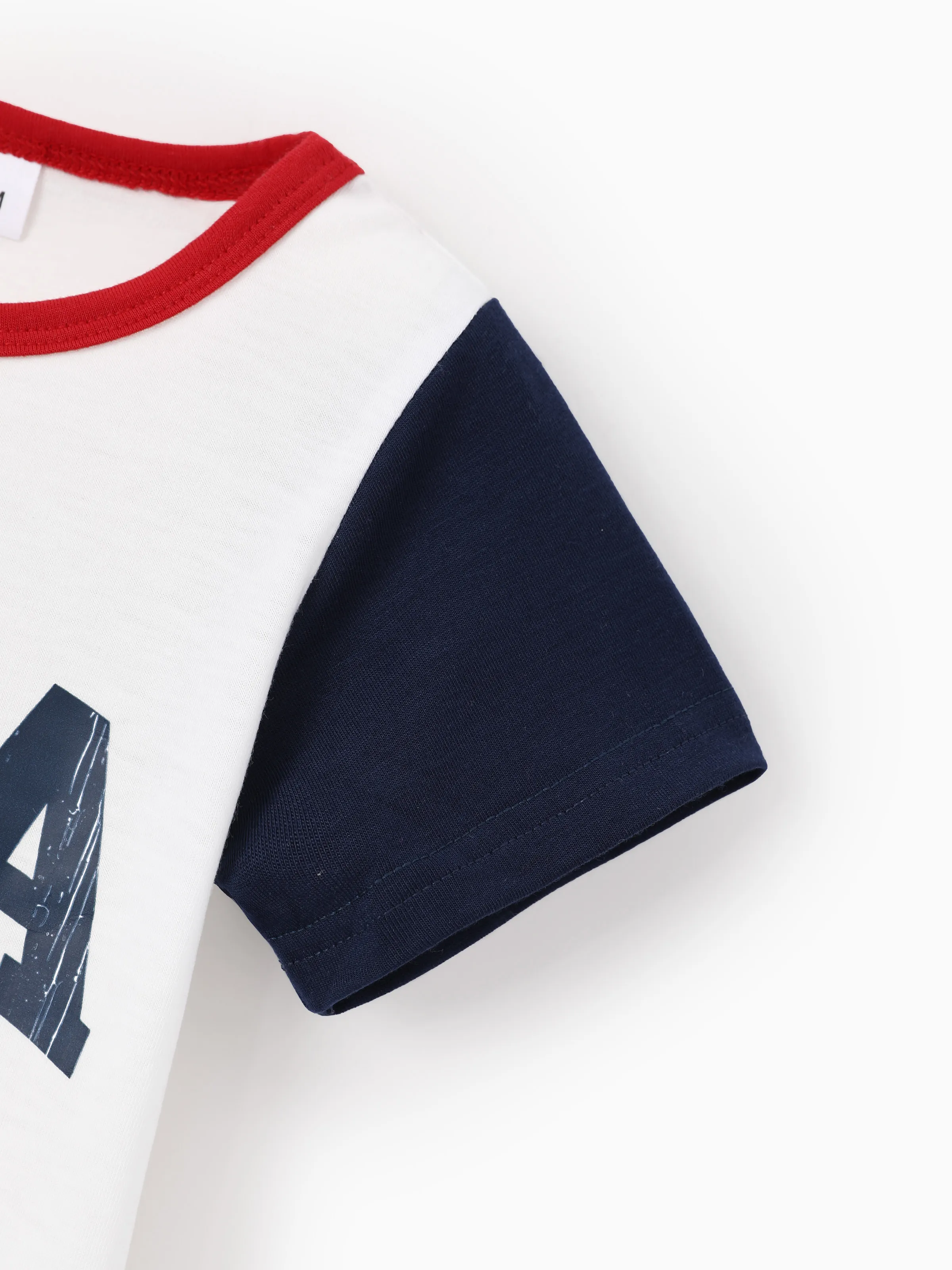 Independence Day Baby Boy 2pcs Patriotic USA Bodysuit with Shorts Sporty Set White - Image 8