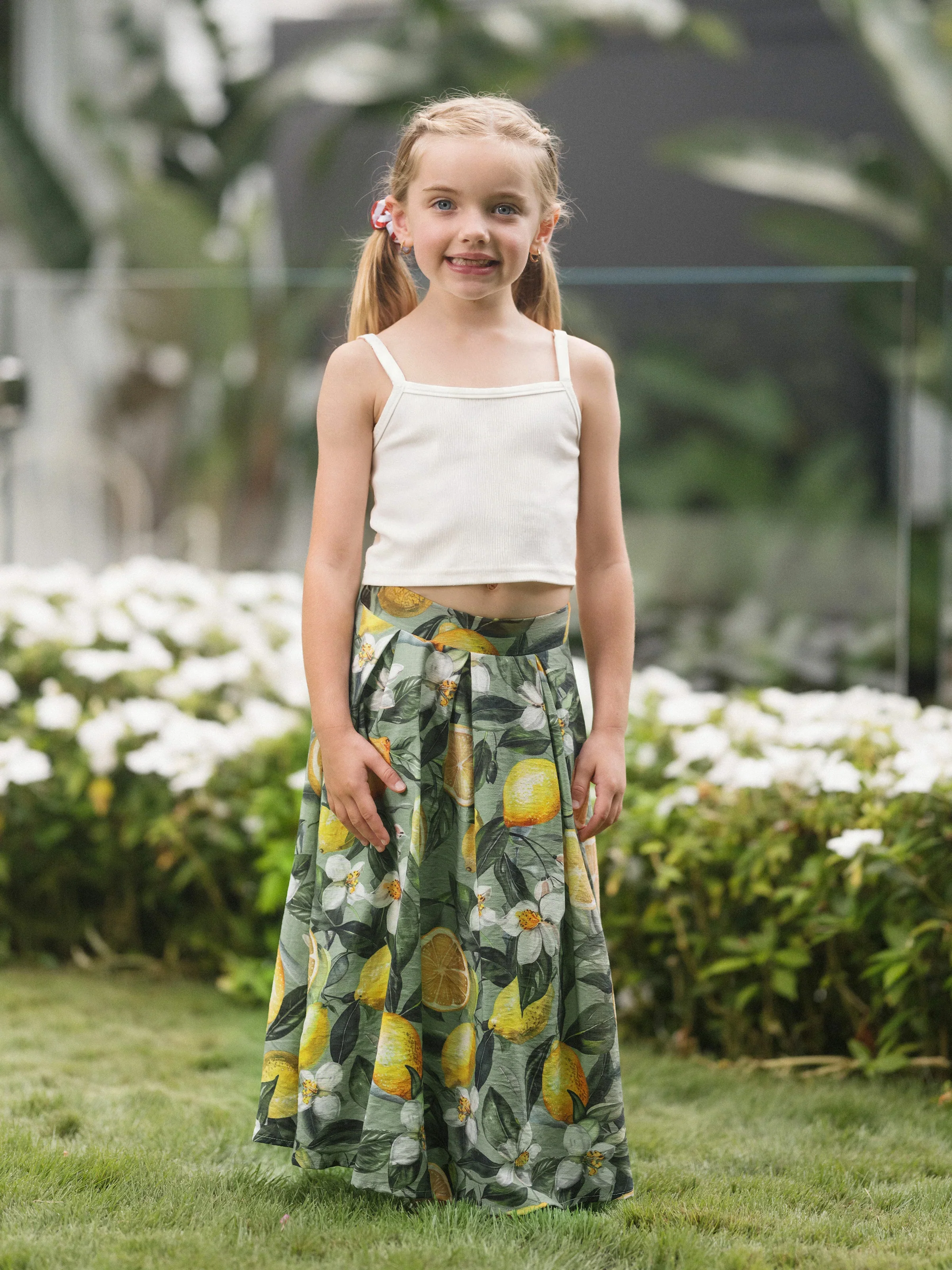 Mommy & me Outfits – Lemon Print Hawaiian Summer Dresses – Tropical Vacation Clothes for Men, Women & Kids Green - Image 10