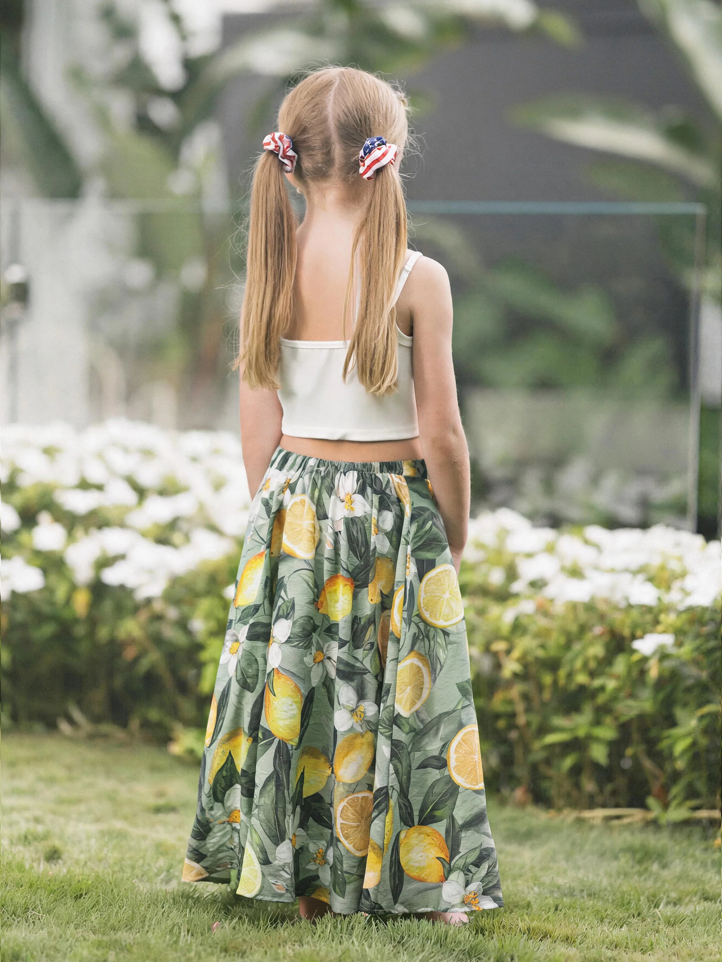 Mommy & me Outfits – Lemon Print Hawaiian Summer Dresses – Tropical Vacation Clothes for Men, Women & Kids Green - Image 11