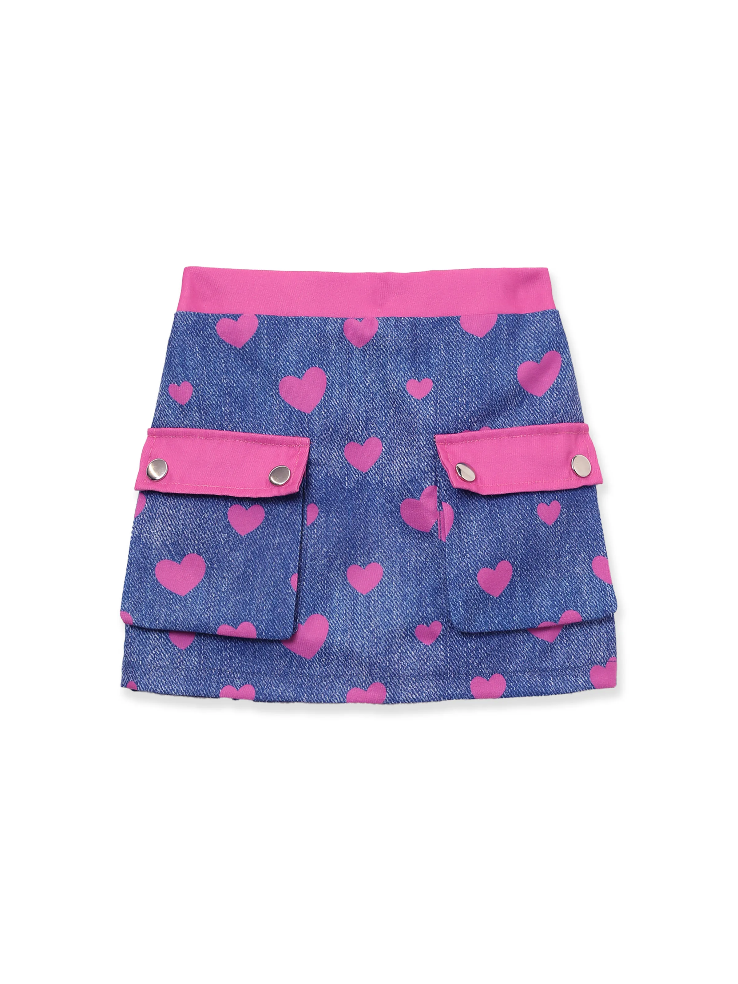 NEON Pop Toddler Girl Top & Skirt Set White - Image 8