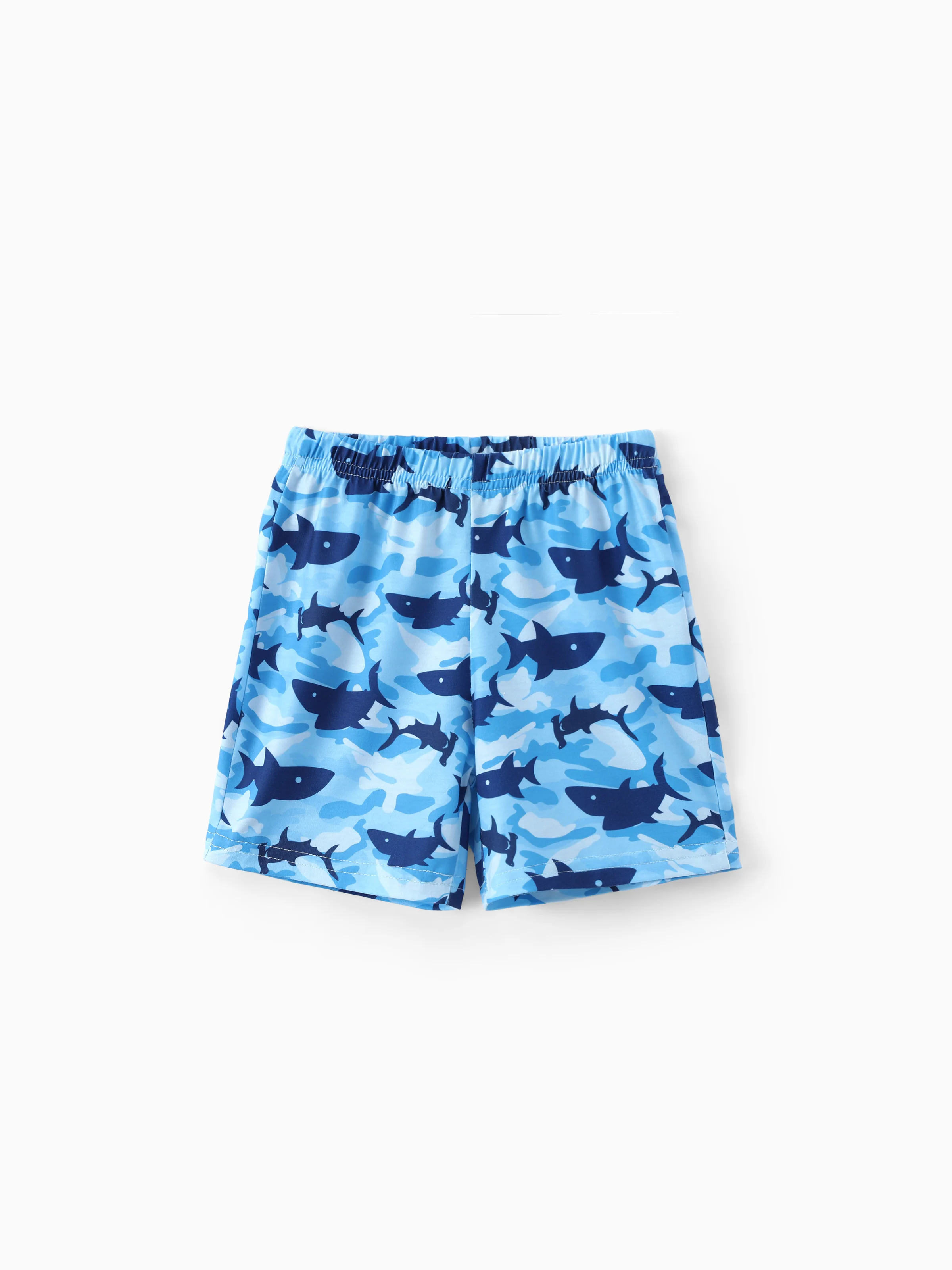 Ocean Vibes Toddler Boy Shark Top & Shorts Set Blue - Image 10