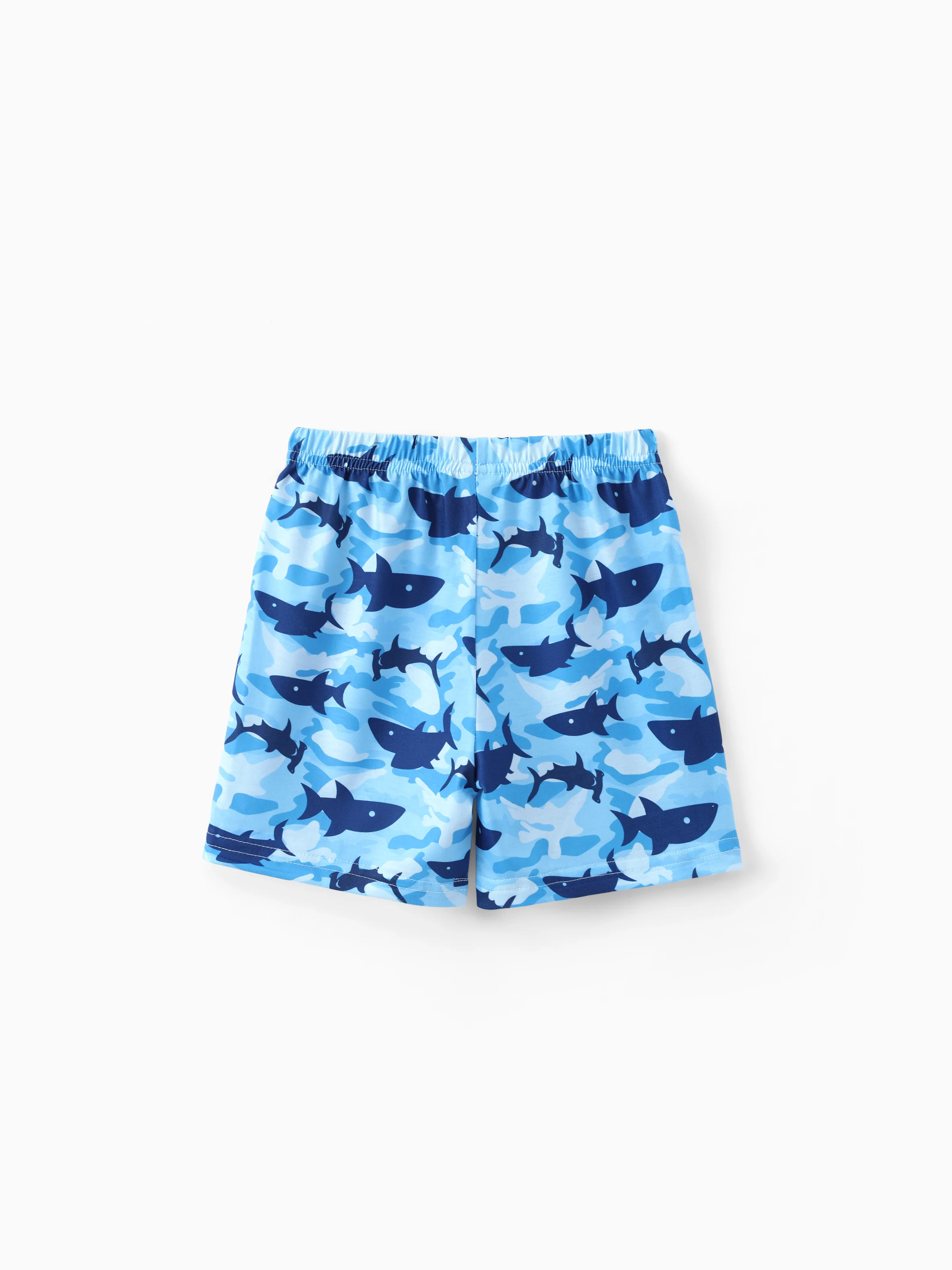 Ocean Vibes Toddler Boy Shark Top & Shorts Set Blue - Image 11