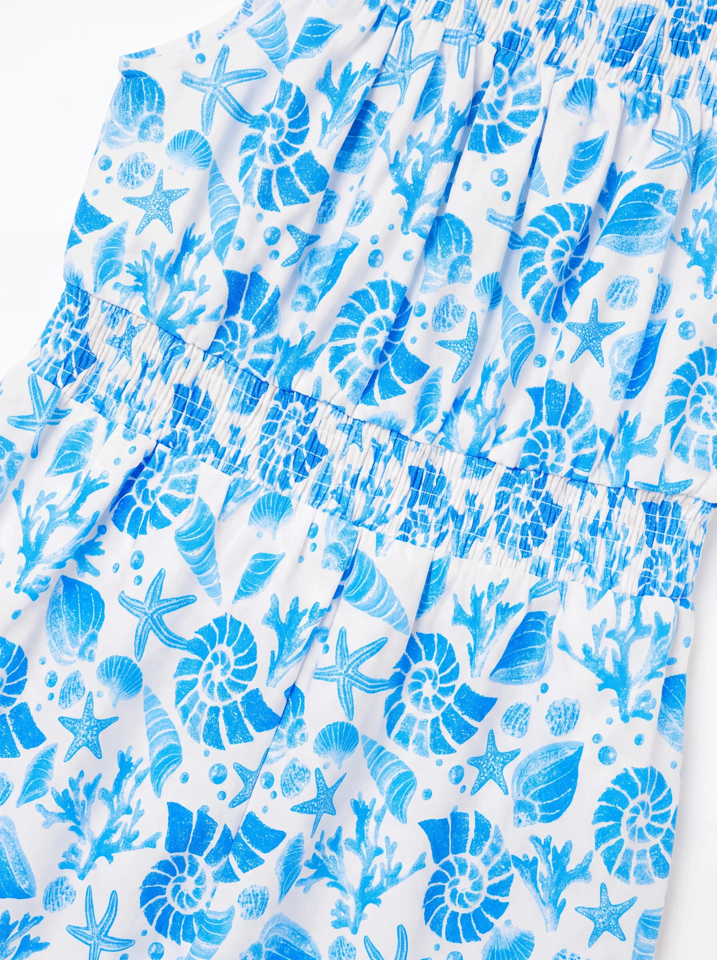 Ocean Vibes Toddler Girl Tropical island Romper Blue - Image 5