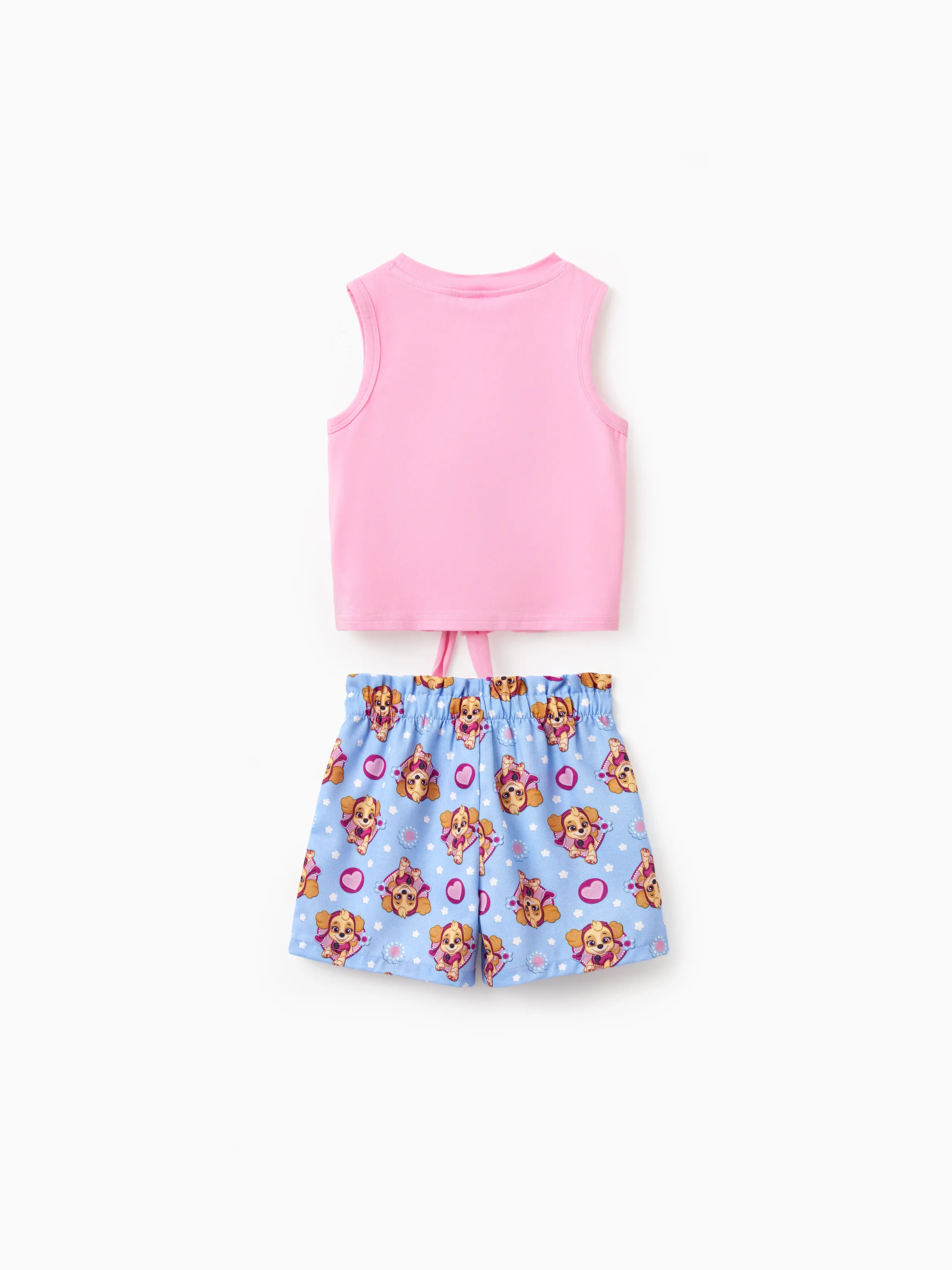 PAW Patrol Toddler Girl 2pcs Skye Cotton Top and Shorts Set Pink - Image 3