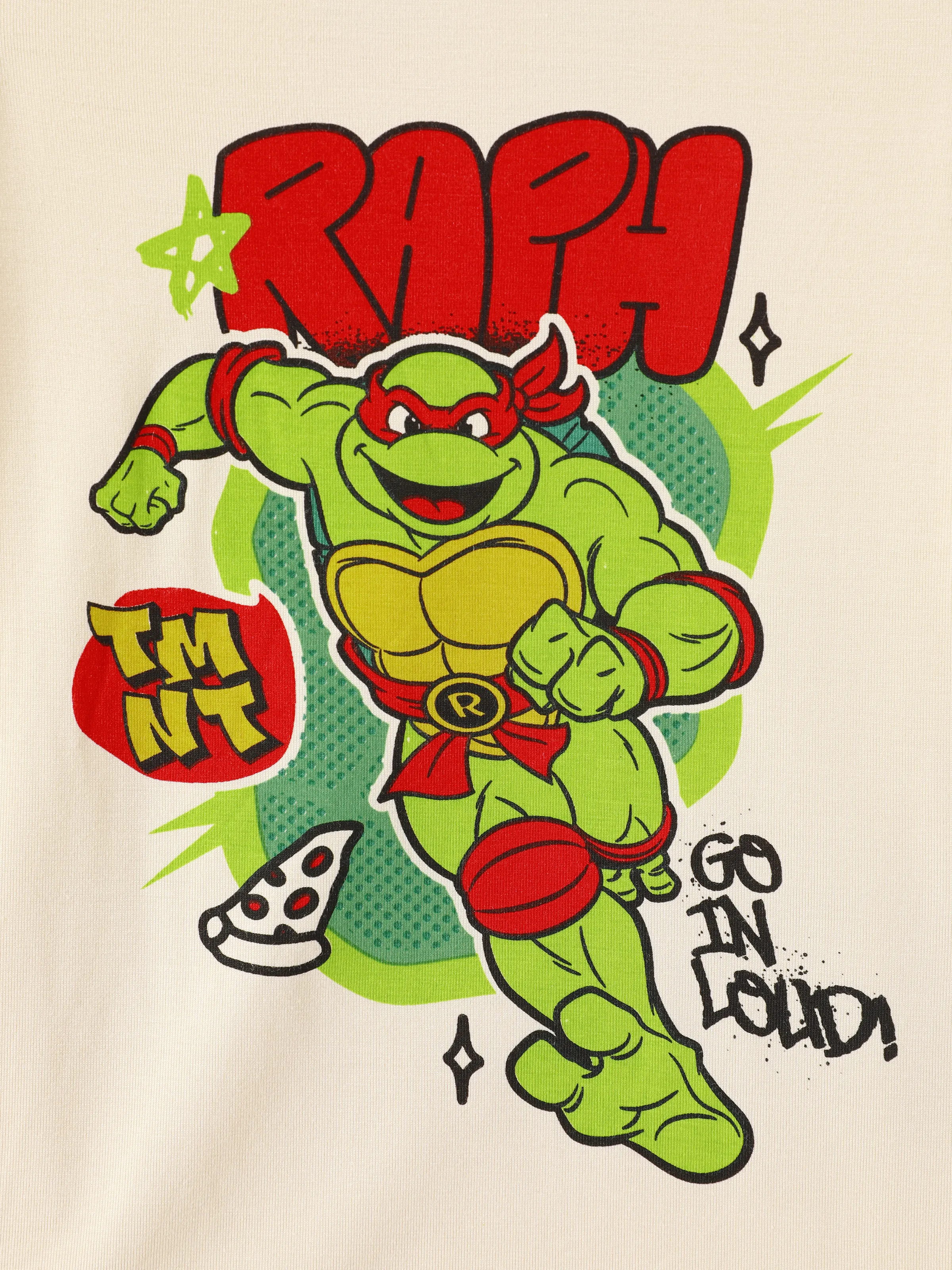 Teenage Mutant Ninja Turtle Toddler/Kid Boy 2pcs Bamboo Snug-Fitting Pajama Set Apricot - Image 2